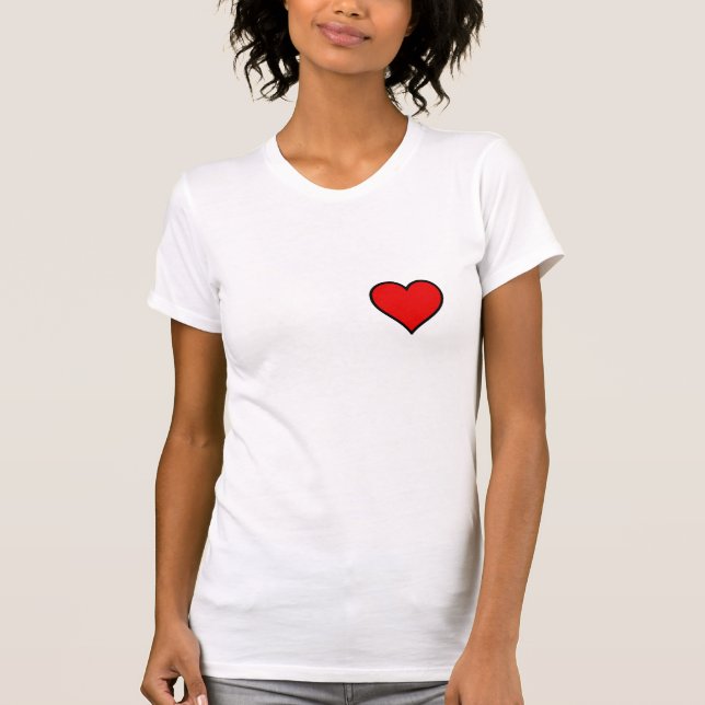 Camiseta O anjo voa o coração (Frente)