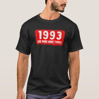 Camiseta O Ano De Nascimento De 1993 Para Homens E Mulheres