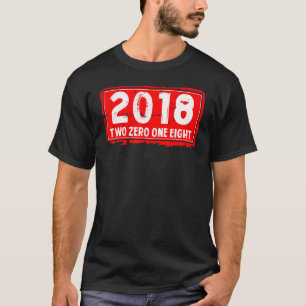 Camiseta O Ano de Nascimento de 2018 para Homens e Mulheres