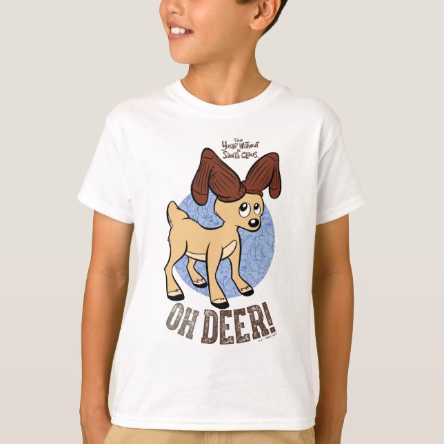 Camiseta O ANO SEM SANTA CLAUS™ | Vixen "Oh Deer" (Frente)
