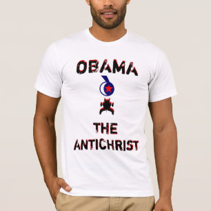 Camiseta O ANTICRISTO OBAMA: Sua alma será perdida….