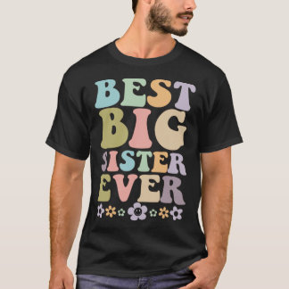 Camiseta O anúncio da menina da melhor irmã do mundo