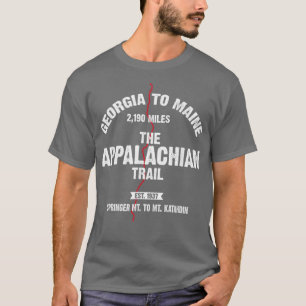Camiseta O Appalachian Rastreia A Geórgia Ao Caminho De Mai