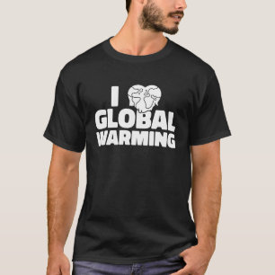 Camiseta O aquecimento global das alterações climáticas do 