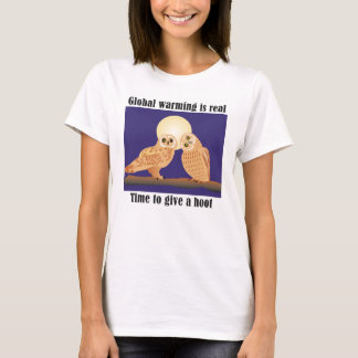 Camiseta O aquecimento global é real, hora de se importar