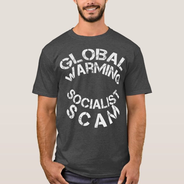 Camiseta O aquecimento global é uma câmera socialista (Frente)
