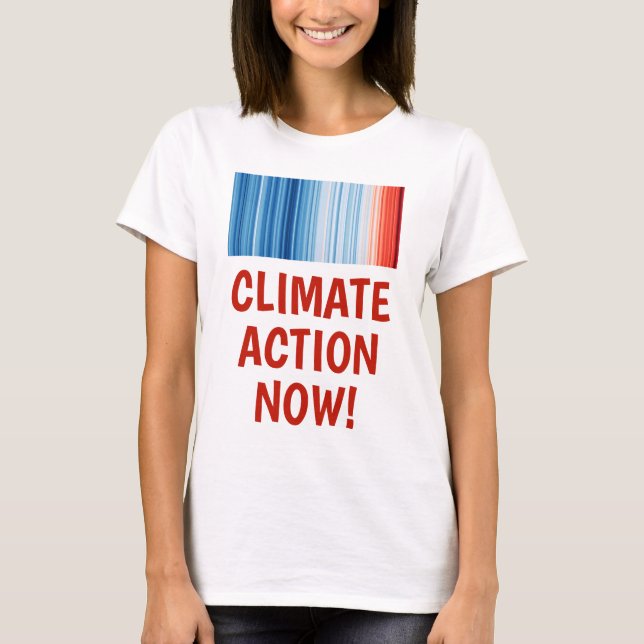 Camiseta O aquecimento global resolve as mudanças climática (Frente)