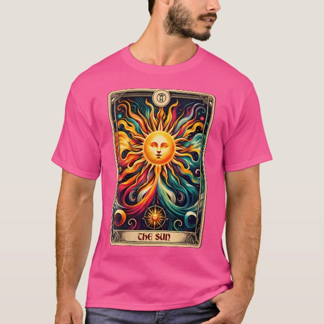 Camiseta O Arcano Maior Carta de Tarot O Sol (Frente)