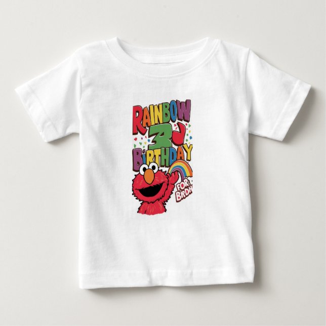 Camiseta "O Arco-Íris de Elmo Bash: 3ª edição!" (Frente)