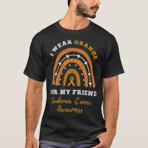 Camiseta O Arco-Íris I Veste o Cancer de Leucemia Amigo Lar