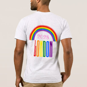Camiseta O arco-íris LGBTQ adiciona o orgulho de Londres d