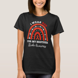 Camiseta O Arco-Íris Visto Vermelho Para O Meu Irmão Sensib