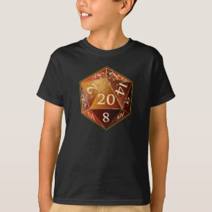 Camiseta O arenito do D&D d20 e SAHARA tan morrem