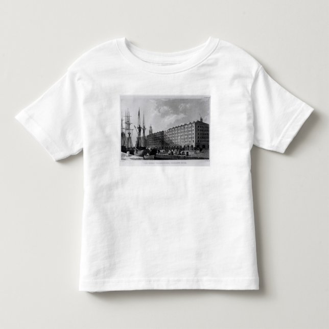Camiseta O armazém de Goree, a doca de George, Liverpool (Frente)