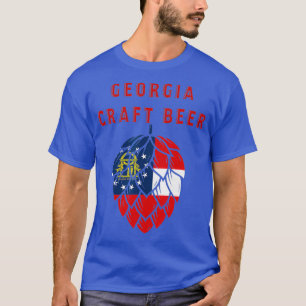 Camiseta O Artesanato De Cerveja De Bandeira Do Estado Da G