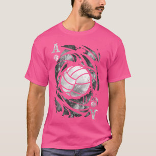 Camiseta O Ás Do Serviço De Voleibol Engraçado