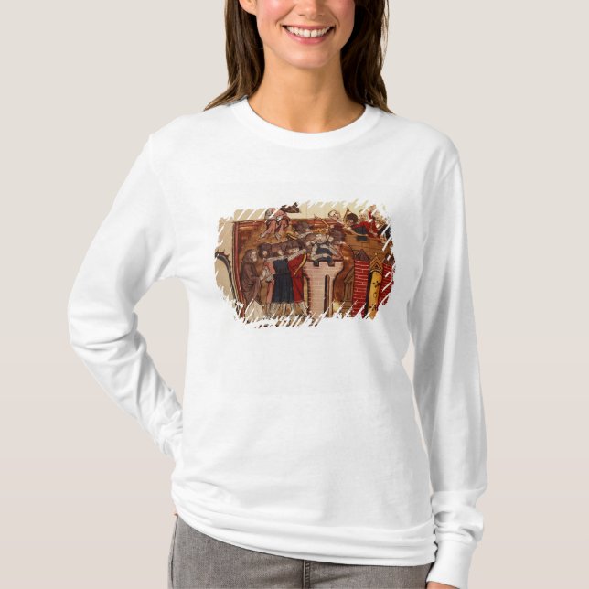 Camiseta O assalto do cruzado em Jerusalem (Frente)