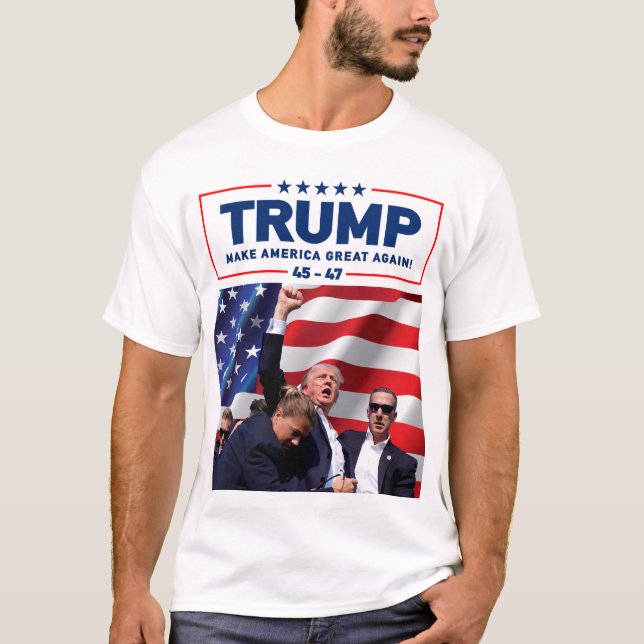 Camiseta O assassinato de Donald Trump faz o excelente amer (Frente)