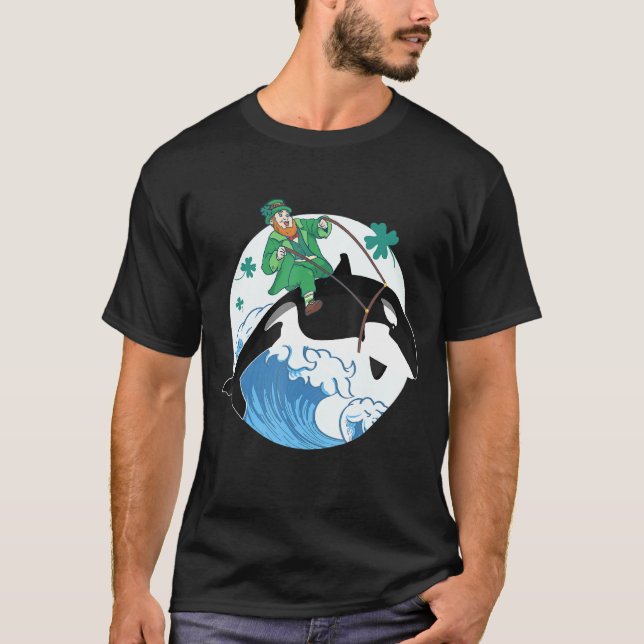 Camiseta O Assassino de Baleia Oceano Orca Lover Engraçado  (Frente)