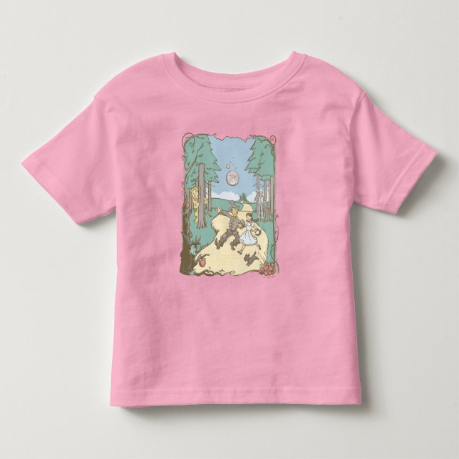Camiseta O Assistente De Oz™ | Storybook Yellow Brick Road (Frente)