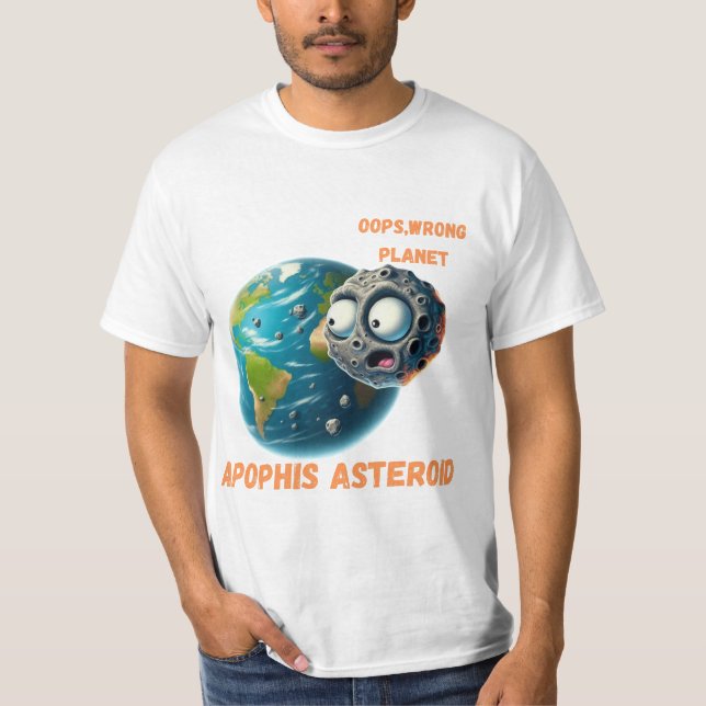 Camiseta O asteroide Apophis está chegando (Frente)