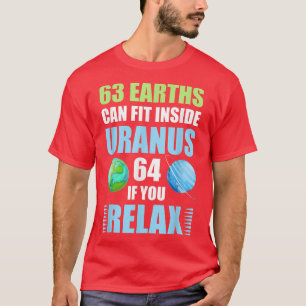 Camiseta O Astronauta 63 Terras Pode Ajustado Urano 64 Se