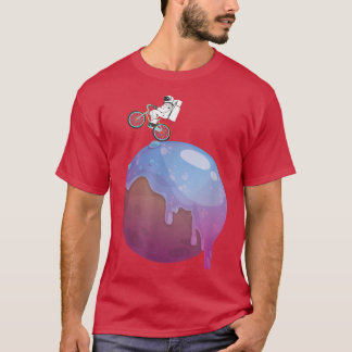 Camiseta O Astronauta Astronauta Espacial Bicicleta Escolhi