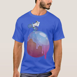 Camiseta O Astronauta Astronauta Espacial Bicicleta Escolhi