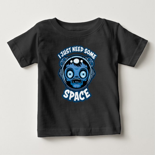 Camiseta O Astronauta Zombie Precisa De Algum Espaço (Frente)