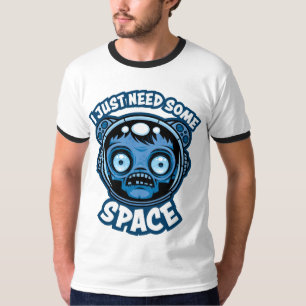 Camiseta O Astronauta Zombie Precisa De Algum Espaço
