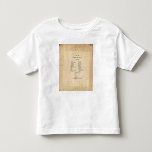 Camiseta O atlas geral de Carey do frontispício (Frente)