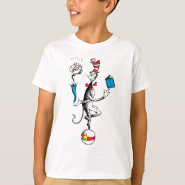 Camiseta O Ato de Equilíbrio do Gato no Chapéu