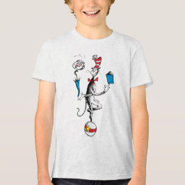 Camiseta O Ato de Equilíbrio do Gato no Chapéu