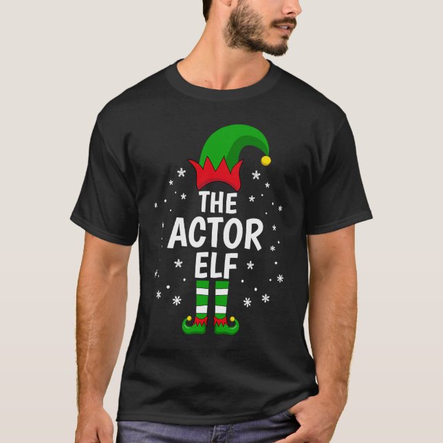 Camiseta O Ator Elf Family Matching Group Idea Christma (Frente)
