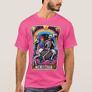 Camiseta O Audacioso Cartão Tarot Engraçado Místico Unicórn