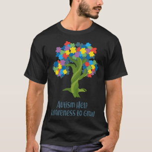 Camiseta O Autismo Ajuda A Sensibilizar Para Crescer A Árvo
