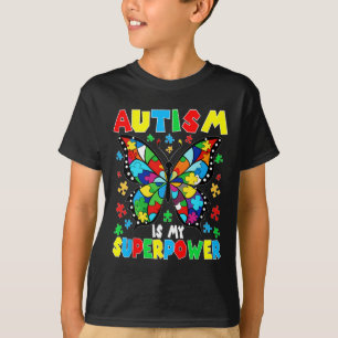Camiseta O Autismo Da Borboleta É Minha Garota De Autismo D