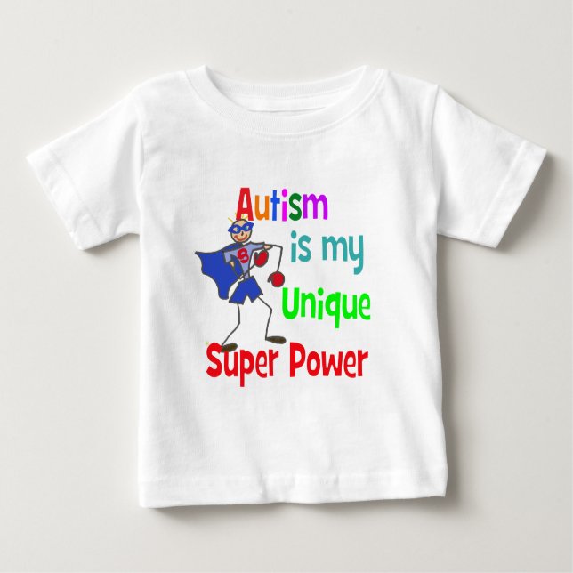 Camiseta O autismo é meu poder super original (Frente)