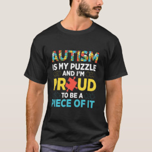Camiseta O Autismo É Meu Quebra-Cabeça E Eu Estou Orgulhoso
