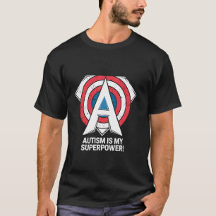Camiseta O Autismo É Meu Super Poder Motivacional Conscient