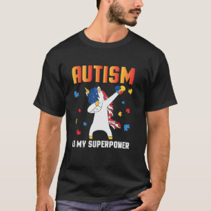 Camiseta O Autismo É Meu Super Poder Unicórnio Conscientiza