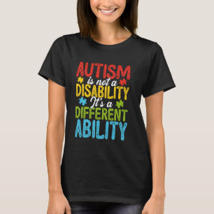 Camiseta O Autismo É Uma Habilidade Diferente Neurodiversid