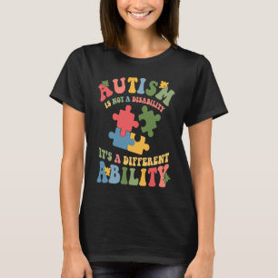Camiseta O Autismo Não É Uma Deficiência É Uma Habilidade D
