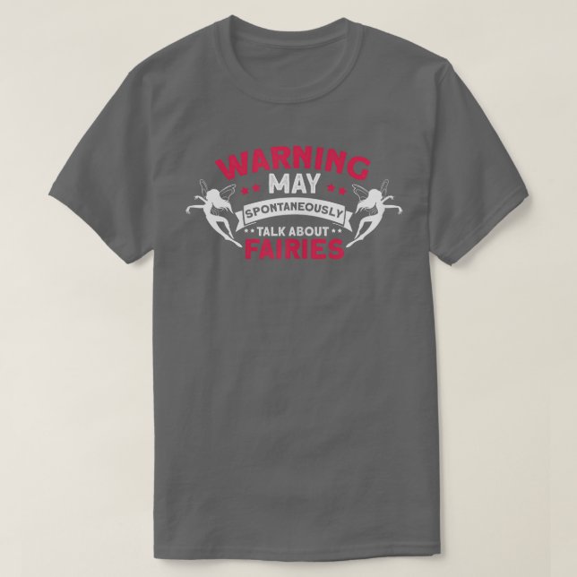 Camiseta O Aviso Às Mulheres Pode Falar Espontaneamente Sob (Frente do Design)