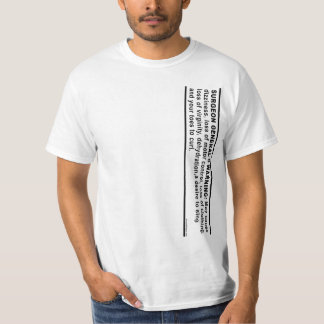 Camiseta O aviso do cirurgião geral # 4