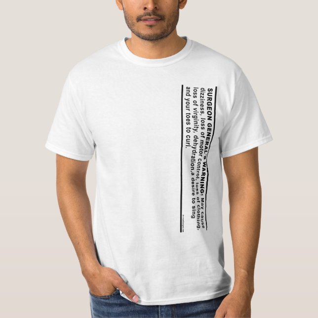 Camiseta O aviso do cirurgião geral # 4 (Frente)