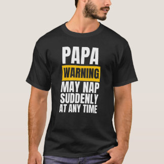 Camiseta O aviso do Papa pode dormir repentinamente a qualq