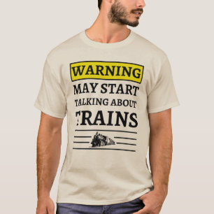 Camiseta O Aviso Pode Começar A Falar De Comboios