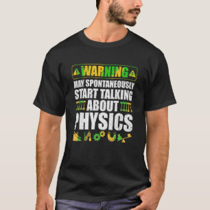 Camiseta O Aviso Pode Começar A Falar Espontaneamente Sobre