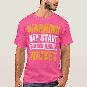 Camiseta O Aviso Pode Começar A Falar Sobre O Cricket Beard